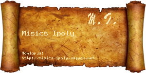 Misics Ipoly névjegykártya